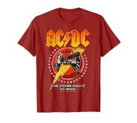 Offizielles AC/DC for Those About to Rock 1981 Tour Rot T-Shirt