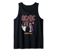 Offizielles AC/DC Highway to Hell Circle Rock Musik Band Tank Top, Herren, Schwarz, XXL