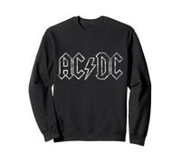 Offizielles AC/DC Jagged Logo Schwarz Hard Rock Band Musik Sweatshirt