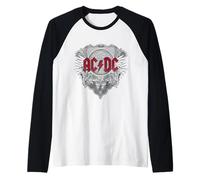 Offizielles AC/DC Logo Black Ice Rock Band Fan Geschenk Raglan