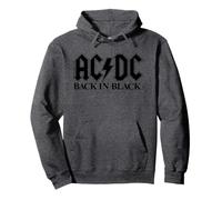 Offizielles AC/DC Logo Rock Musik Band Back In Black Pullover Hoodie