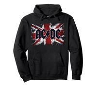 Offizielles AC/DC Logo UK Flag Pullover Hoodie