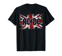 Offizielles AC/DC Logo UK Flag T-Shirt