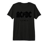 Offizielles AC/DC Plug me In Logo Premium T-Shirt