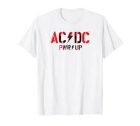 Offizielles AC/DC Rock Musik Band PWRUP Photo Logo T-Shirt, Herren, Weiß, XL