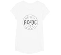 Offizielles AC/DC Rock N Roll Damnation Band Heavy Metal T-Shirt, Mädchen, Weiß, S