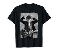 Offizielles AC/DC Rockband Angus Young Distressed Foto Musik T-Shirt
