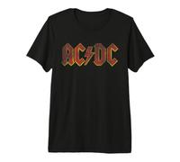 Offizielles AC/DC Vintage Logo Weiß Premium T-Shirt