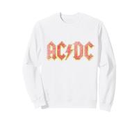 Offizielles AC/DC Vintage Logo Weiß Sweatshirt