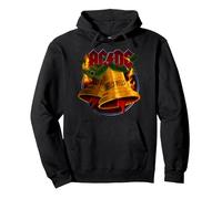 Offizielles AC/DC Weihnachten Hells Bells BandMerch für Fans Pullover Hoodie, Unisex für Erwachsene, Schwarz, XL
