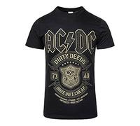 Offizielles ACDC-T-Shirt mit Aufschrift Dirty Deeds Done Cheap, Unisex, für Damen und Herren Gr. XL, schwarz