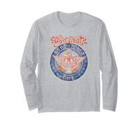 Offizielles Aerosmith Aero Force One Eagle Vintage Band Rock Langarmshirt