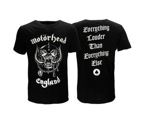 Offizielles Band-T-Shirt von Motörhead England mit Rückenaufdruck XL Schwarz
