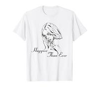Offizielles Billie Eilish Happier Than Ever White T-Shirt, Herren, Weiß, S
