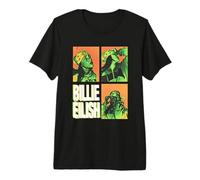 Offizielles Billie Eilish Hit Me Hard and Soft Fotoquadrate Premium T-Shirt