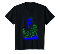 Offizielles Billie Eilish Neon Musik Merch für Fans T-Shirt, Kinder, Schwarz, 116
