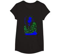 Offizielles Billie Eilish Neon Musik Merch für Fans T-Shirt, Mädchen, Schwarz, M