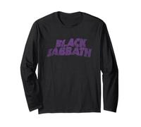 Offizielles Black Sabbath Retro Wavy Logo Langarmshirt