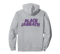 Offizielles Black Sabbath Retro Wavy Logo Pullover Hoodie, Unisex für Erwachsene, Grau Meliert, XXL