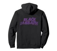 Offizielles Black Sabbath Retro Wavy Logo Pullover Hoodie, Unisex für Erwachsene, Schwarz, XXL