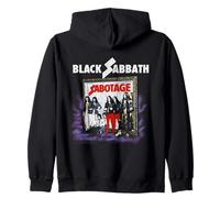 Offizielles Black Sabbath Sabotage Album Cover Vintage Band Kapuzenjacke