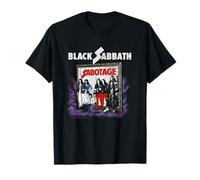 Offizielles Black Sabbath Sabotage Album Cover Vintage Band T-Shirt
