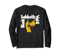 Offizielles Black Sabbath Vol 4 Album Logo Langarmshirt, Unisex für Erwachsene, Schwarz, L