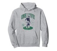 Offizielles Bob Marley One Love Fußballfoto Pullover Hoodie