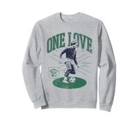 Offizielles Bob Marley One Love Fußballfoto Sweatshirt