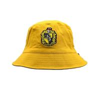 Offizielles Harry Potter Hufflepuff-Logo - Fischerhut mit Schirm - Unisex-Stil | Streetwear, Einheitsgröße, Gelb