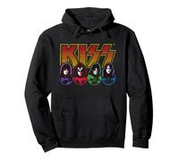 Offizielles KISS Vintage Rock Retro Band Logo Pullover Hoodie