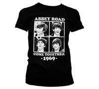 Offizielles Lizenzprodukt Abbey Road - Come Together Damen T-Shirt (Schwarz), X-Large