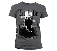 Offizielles Lizenzprodukt Beatles - Let It Be Damen T-Shirt (Dunkelgrau), Small
