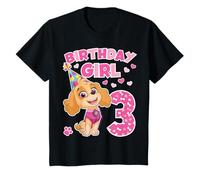 Offizielles Paw Patrol Merchandise Skye Birthday Girl Age 3 T-Shirt