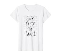 Offizielles Pink Floyd The Wall Progressive Rock Band T-Shirt, Damen, Weiß, XXL