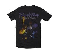 Offizielles Prince Purple Rain T Shirt (Schwarz) - Large