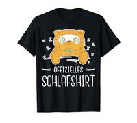 Offizielles Schlafshirt Katze Schlafmaske Kinder Süß T-Shirt