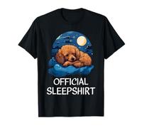 Offizielles Schlafshirt Pudel Nachthemd Pyjama für Sie und Ihn T-Shirt