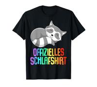 Offizielles Schlafshirt Pyjama Waschbär Bär Racoon Geschenk T-Shirt