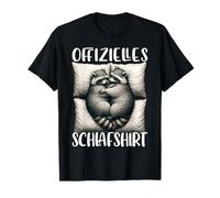 Offizielles Schlafshirt Waschbär Schlafanzug Lustiges Schlaf T-Shirt
