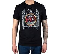 AWDIP Herren Slayer Silver Eagle T-Shirt, Schwarz, XL