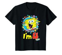 Offizielles Spongebob Squarepants I'm 4 Birthday T-Shirt
