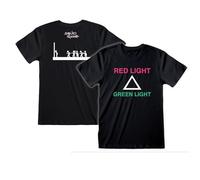 Offizielles Squid Game Red Light Green Light Unisex T-Shirt, Schwarz, Größe M, Schwarz, M