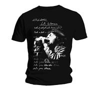 Offizielles T-Shirt The Doors Jim Morrison LA WOMAN LYRICS L, large, L