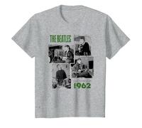 Offizielles The Beatles Band The Cavern Club 1962 Liverpool T-Shirt, Kinder, Grau Meliert, 140