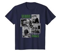 Offizielles The Beatles Band The Cavern Club 1962 Liverpool T-Shirt, Kinder, Marineblau, 152