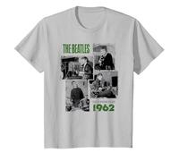 Offizielles The Beatles Band The Cavern Club 1962 Liverpool T-Shirt, Kinder, Silber, 152