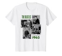 Offizielles The Beatles Band The Cavern Club 1962 Liverpool T-Shirt, Kinder, Weiß, 98