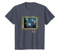 Offizielles The Beatles Strawberry Fields Forever Band Retro T-Shirt, Kinder, Blau Meliert, 92