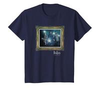 Offizielles The Beatles Strawberry Fields Forever Band Retro T-Shirt, Kinder, Marineblau, 152